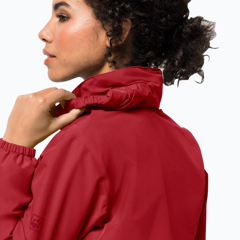 Jack Wolfskin women's Stormy Point rain jacket red 1111201_2178 4