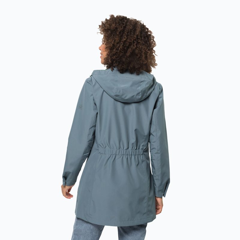 Jack Wolfskin Cape York Paradise grey women's mackintosh 1111244_6167 2