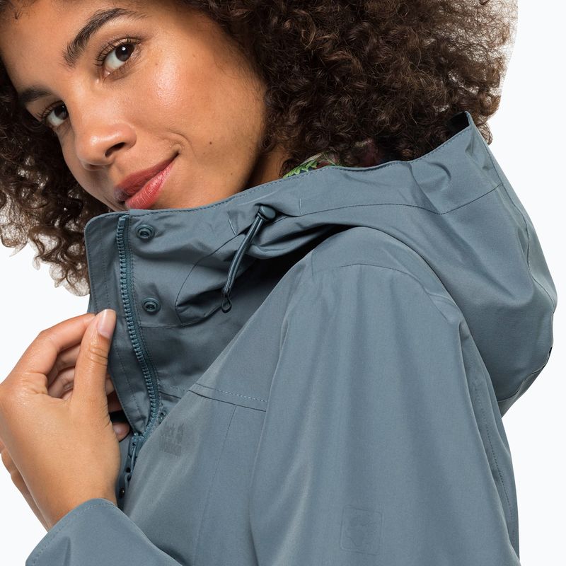 Jack Wolfskin Cape York Paradise grey women's mackintosh 1111244_6167 3
