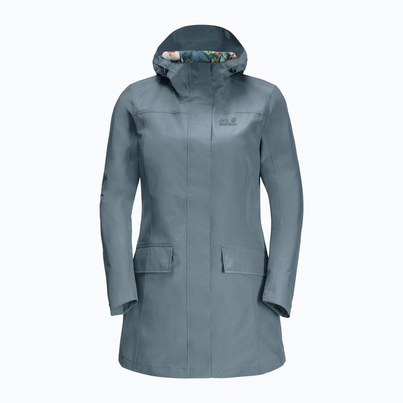Jack Wolfskin Cape York Paradise grey women's mackintosh 1111244_6167 6