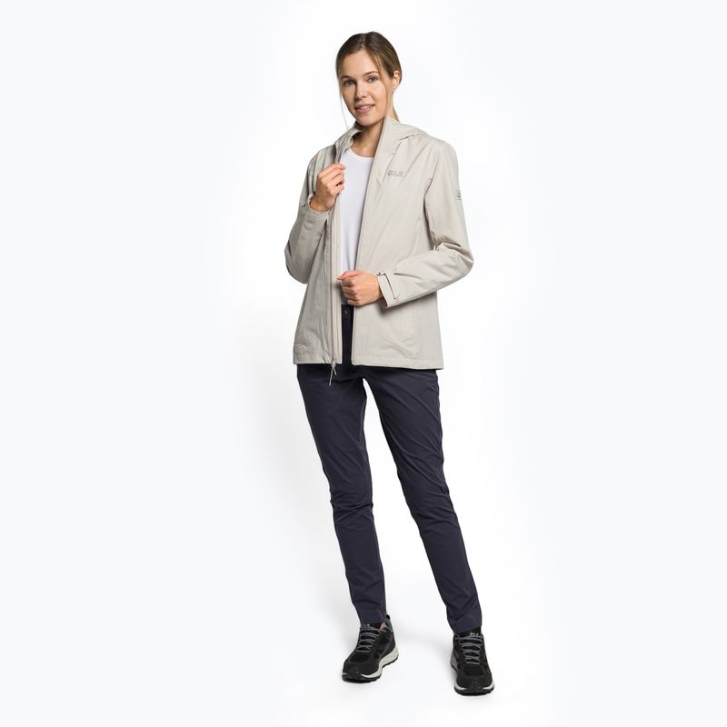 Jack Wolfskin women's hardshell jacket Pack & Go Shell grey 1111514_6260 2