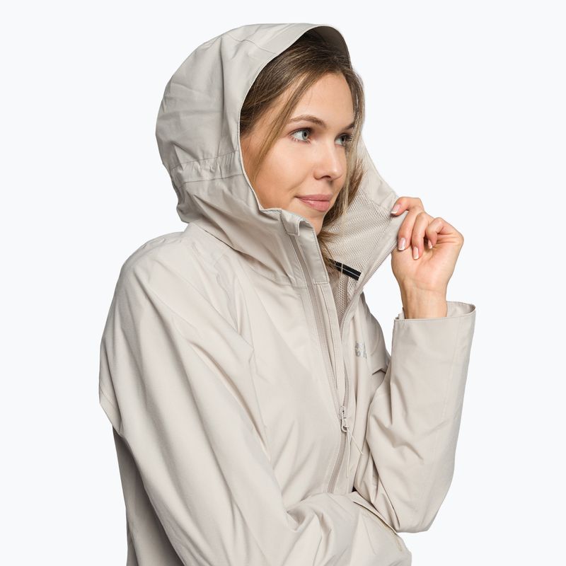 Jack Wolfskin women's hardshell jacket Pack & Go Shell grey 1111514_6260 5