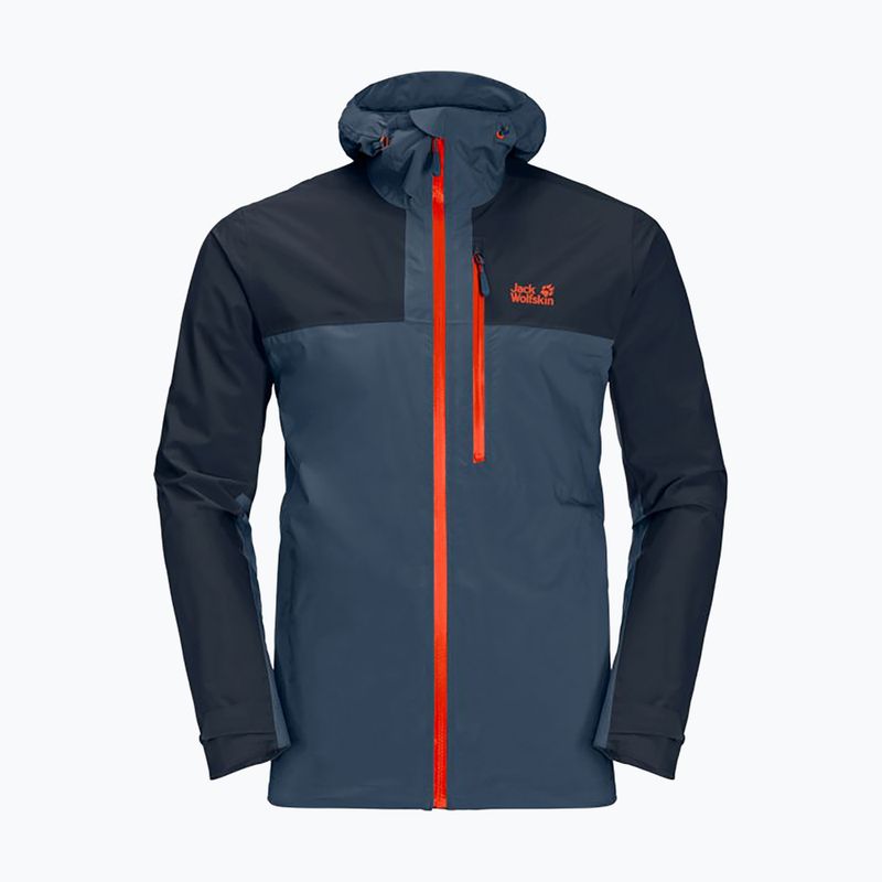 Jack Wolfskin men's hardshell jacket Go Hike navy blue 1114051_1383