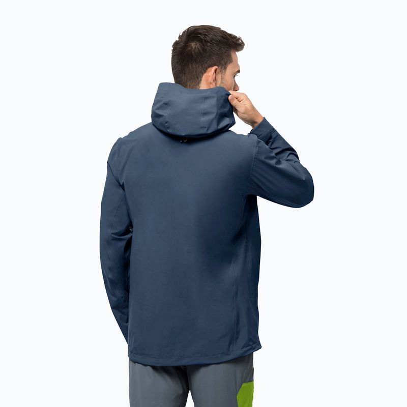 Jack Wolfskin men's Highest Peak 2.5L rain jacket navy blue 1114961_1383 2