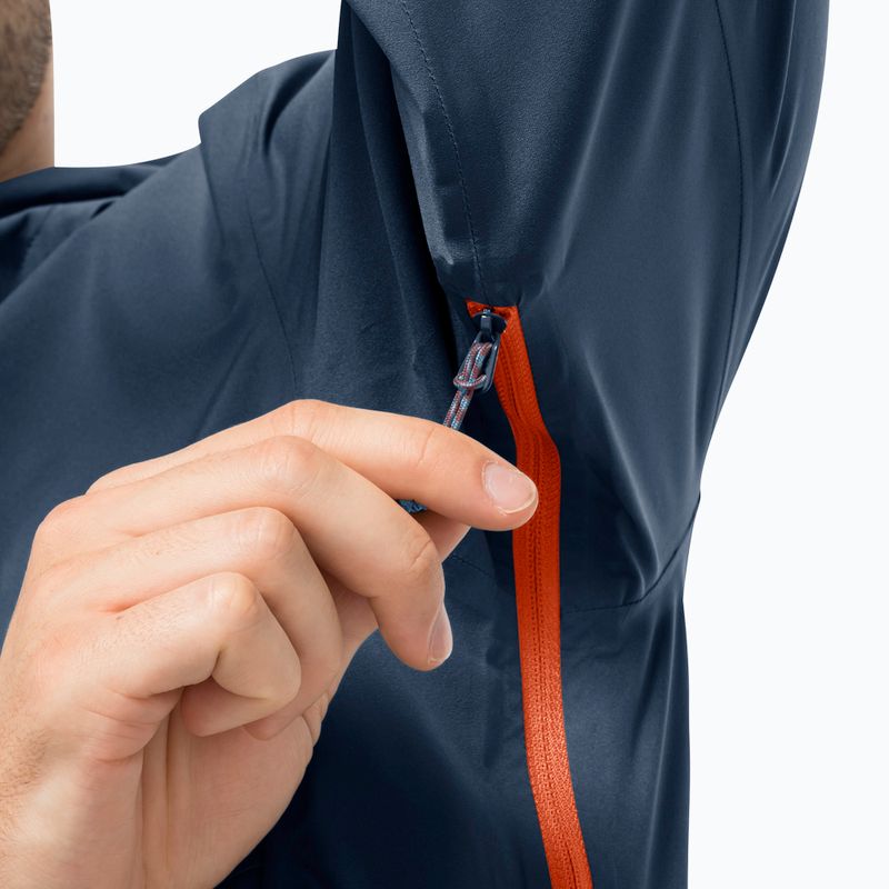 Jack Wolfskin men's Highest Peak 2.5L rain jacket navy blue 1114961_1383 3