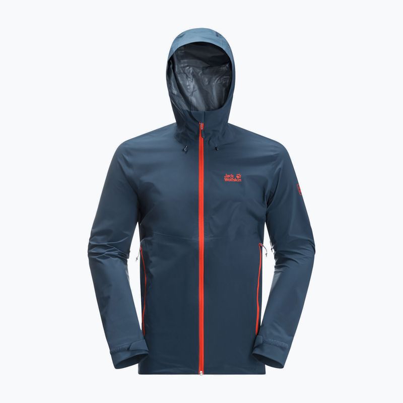 Jack Wolfskin men's Highest Peak 2.5L rain jacket navy blue 1114961_1383 8