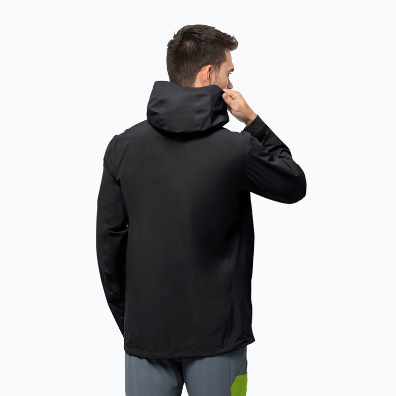 Jack Wolfskin men's hardshell jacket Highest Peak 2.5L black 1114961_6000 2