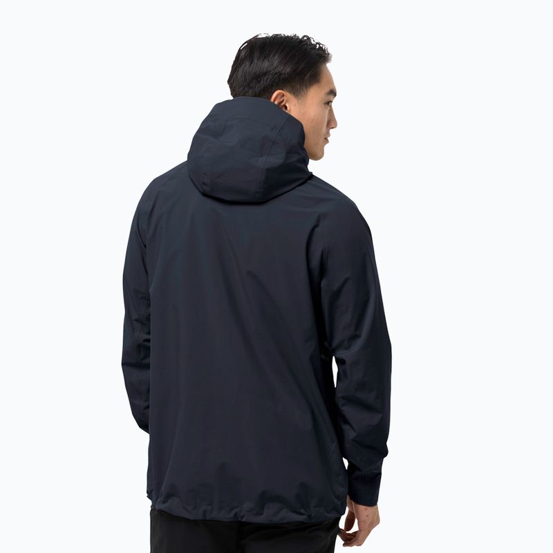 Jack Wolfskin men's Highest Peak hardshell jacket navy blue 1115131_1033 2