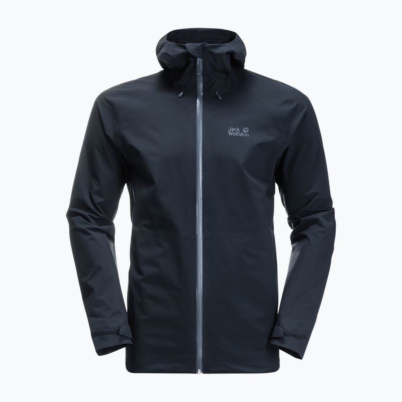 Jack Wolfskin men's Highest Peak hardshell jacket navy blue 1115131_1033 5