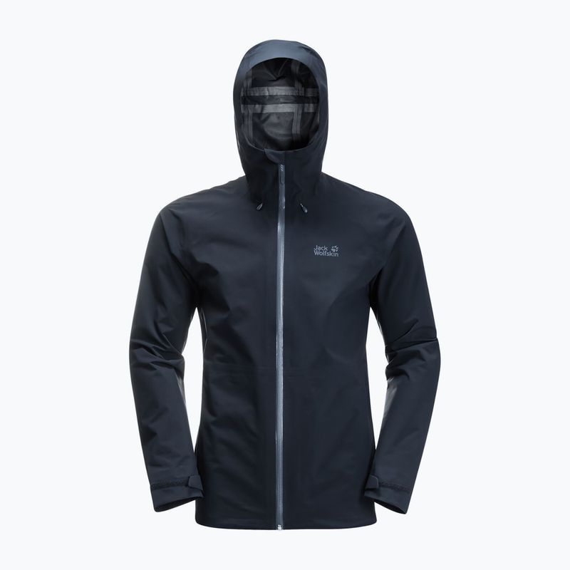 Jack Wolfskin men's Highest Peak hardshell jacket navy blue 1115131_1033 6