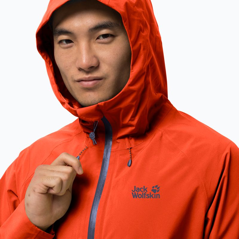 Jack Wolfskin men's hardshell jacket Highest Peak orange 1115131_3017 4