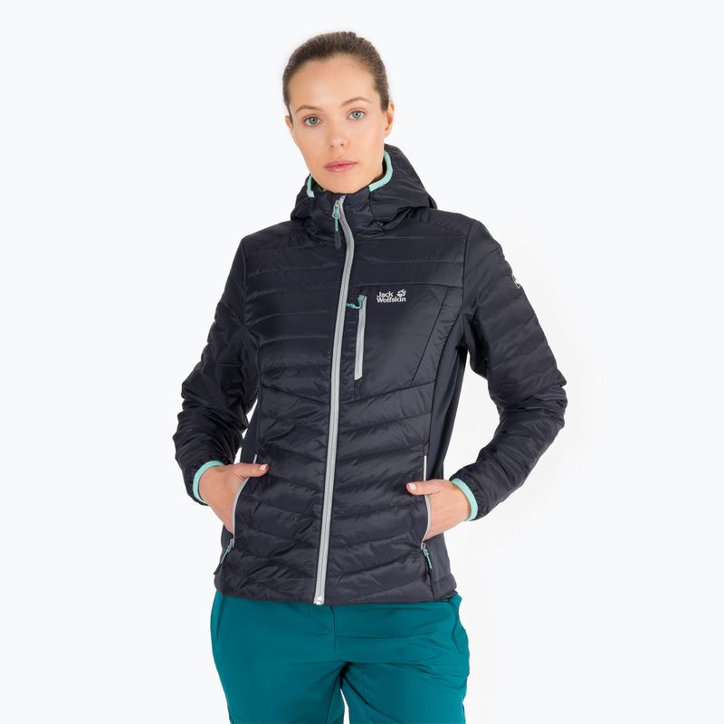 Jack Wolfskin Routeburn women's down jacket grey 1205425_1388