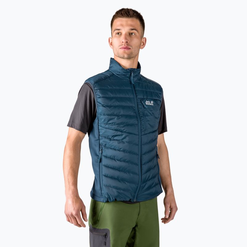 Jack Wolfskin Routeburn men's trekking waistcoat navy blue 1205435_1383