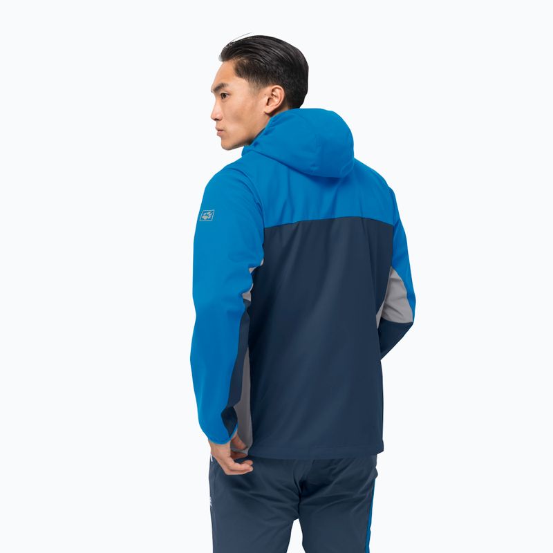 Jack Wolfskin Eagle Peak II men's softshell jacket blue 1306911_1361 2