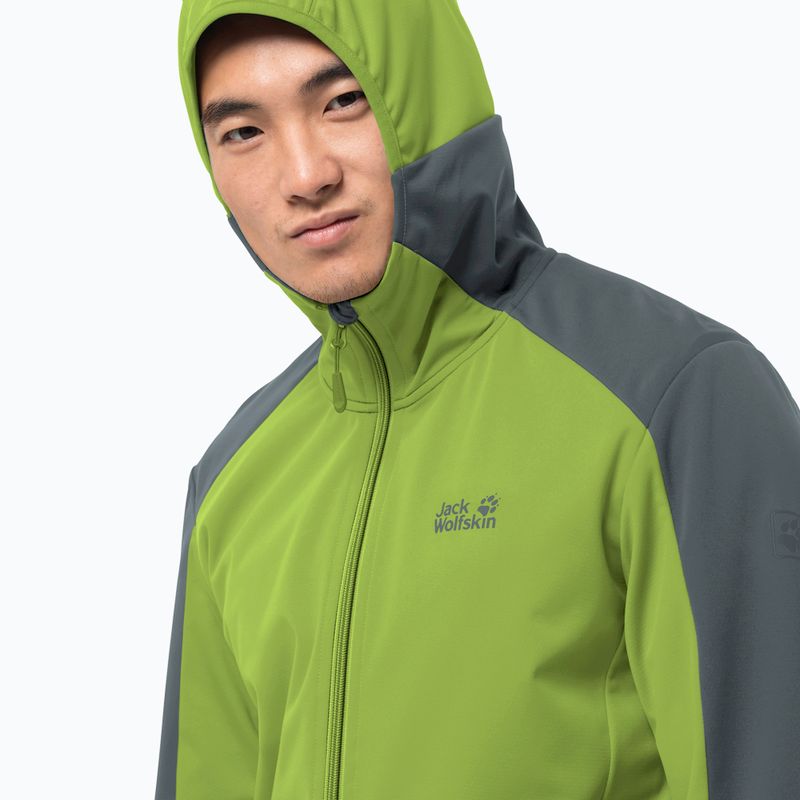 Jack Wolfskin Go Hike men's softshell jacket green 1306921_4073 3