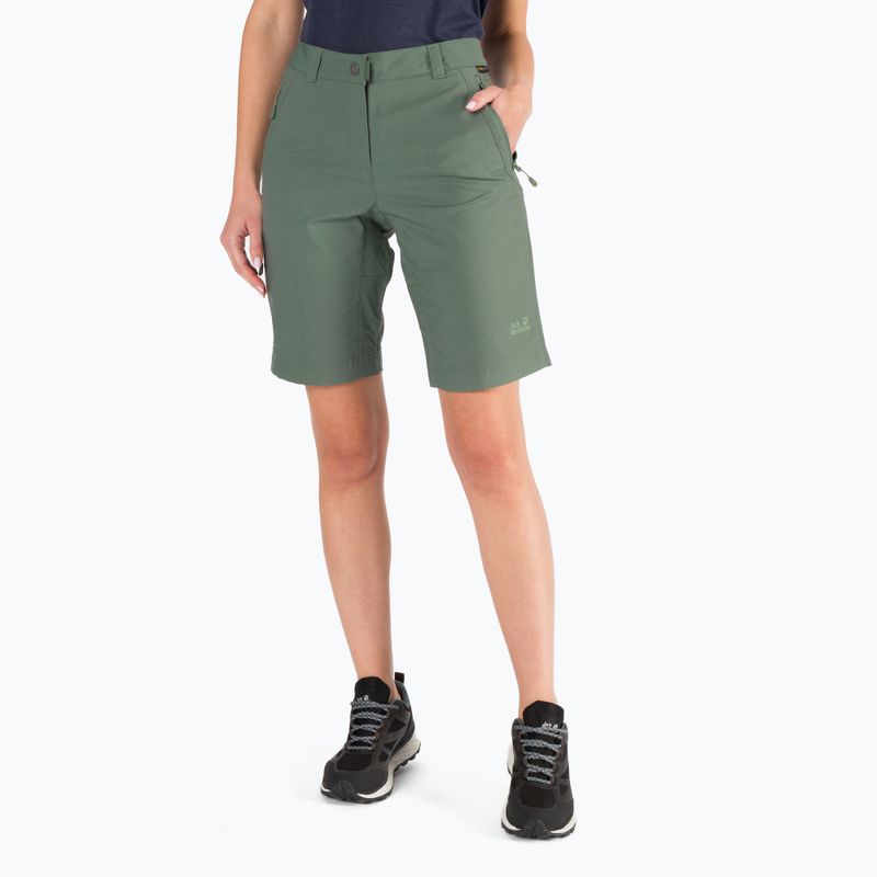 Jack Wolfskin women's Activate Track trekking shorts green 1503703_4311