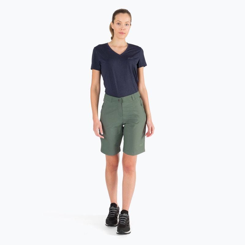 Jack Wolfskin women's Activate Track trekking shorts green 1503703_4311 2