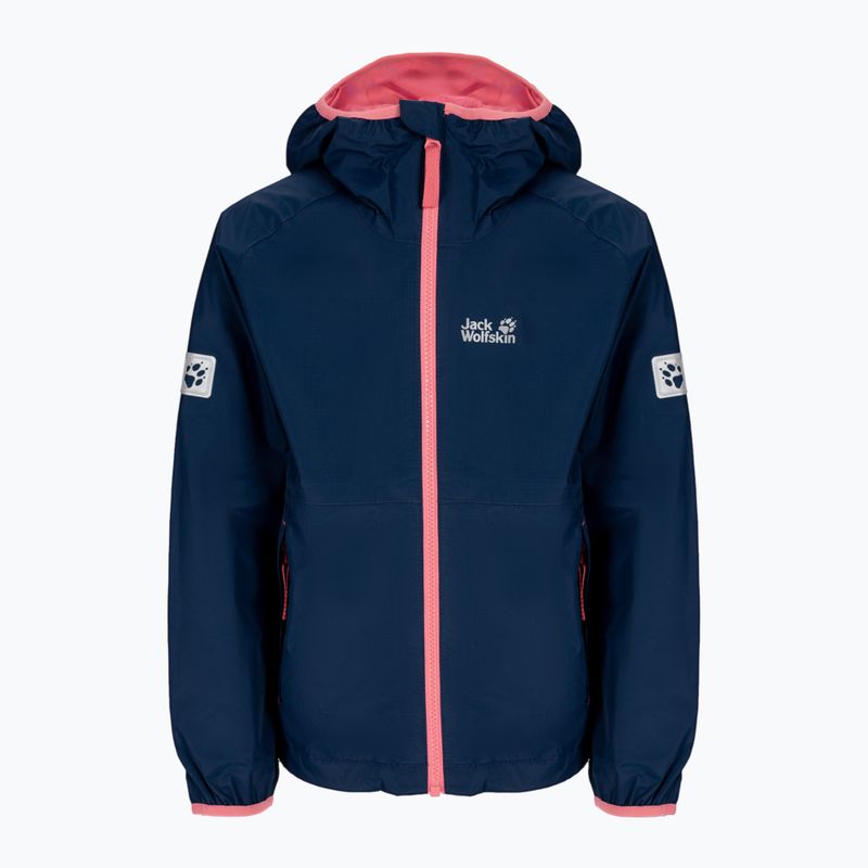 Jack Wolfskin Rainy Days children's rain jacket navy blue 1604815_1024