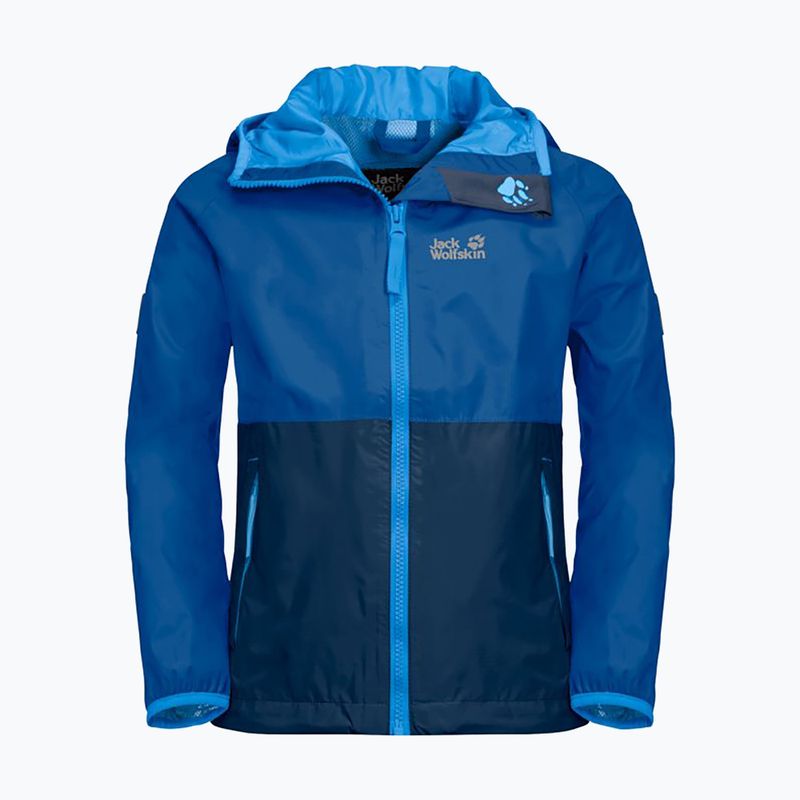 Jack Wolfskin Rainy Days children's rain jacket blue 1604815_1201 7
