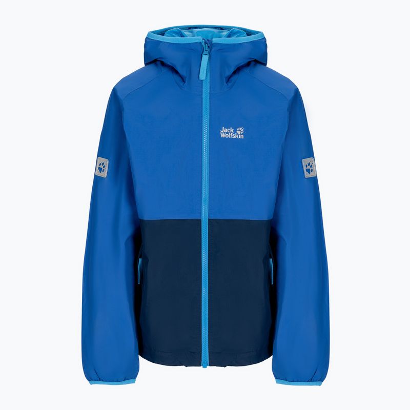 Jack Wolfskin Rainy Days children's rain jacket blue 1604815_1201