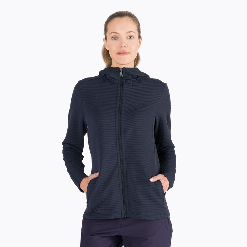 Jack Wolfskin women's Modesto fleece sweatshirt navy blue 1706253_1010