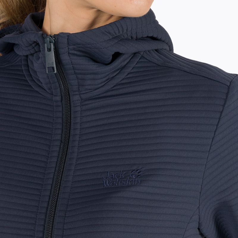 Jack Wolfskin women's Modesto fleece sweatshirt navy blue 1706253_1010 5