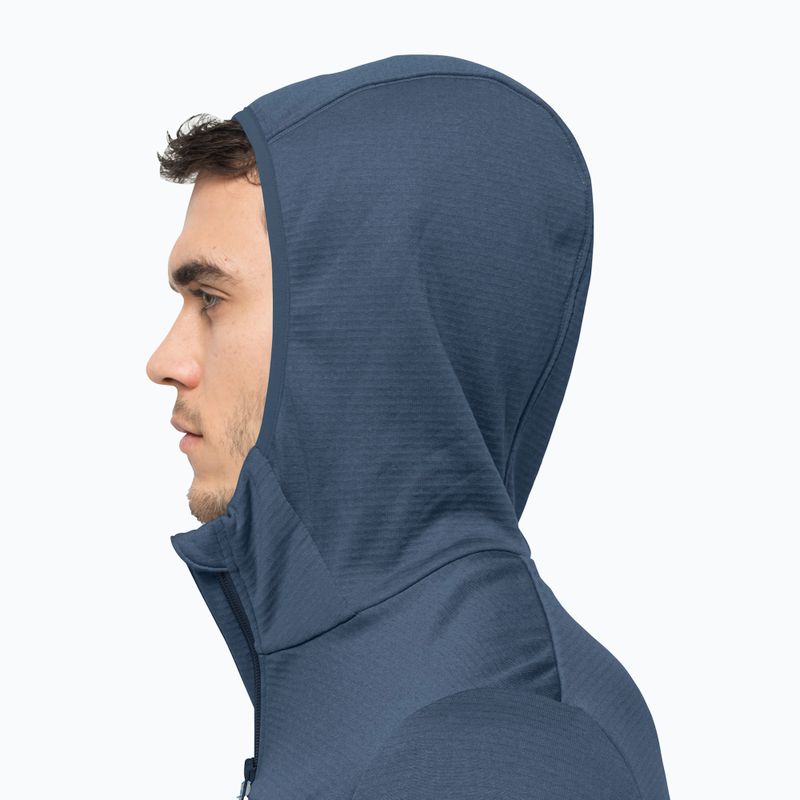 Jack Wolfskin men's Hydro Grid fleece sweatshirt navy blue 1710001_1383 4
