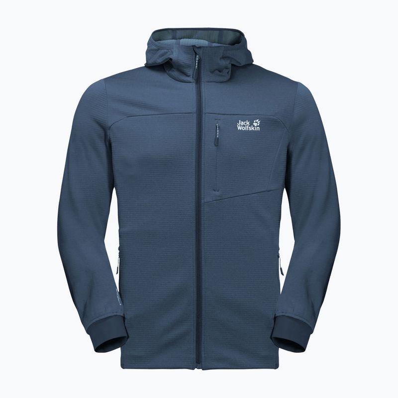 Jack Wolfskin men's Hydro Grid fleece sweatshirt navy blue 1710001_1383 6