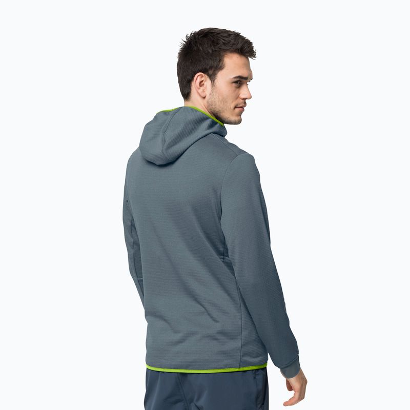 Jack Wolfskin men's Hydro Grid fleece sweatshirt grey 1710001_6098 2