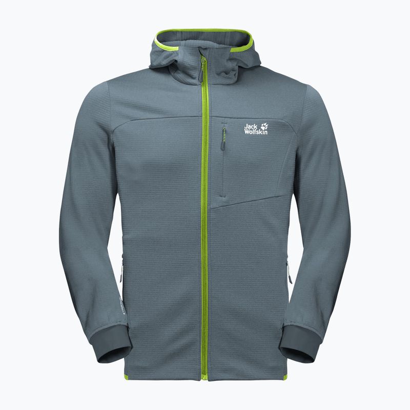 Jack Wolfskin men's Hydro Grid fleece sweatshirt grey 1710001_6098 6