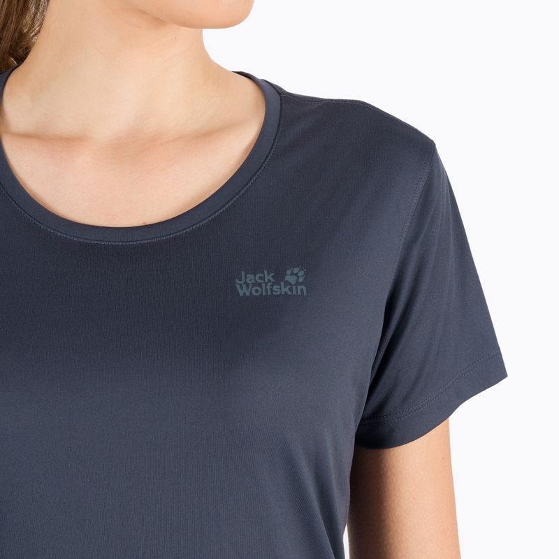 Jack Wolfskin women's trekking T-shirt Tech dark grey 1807121_1389 4