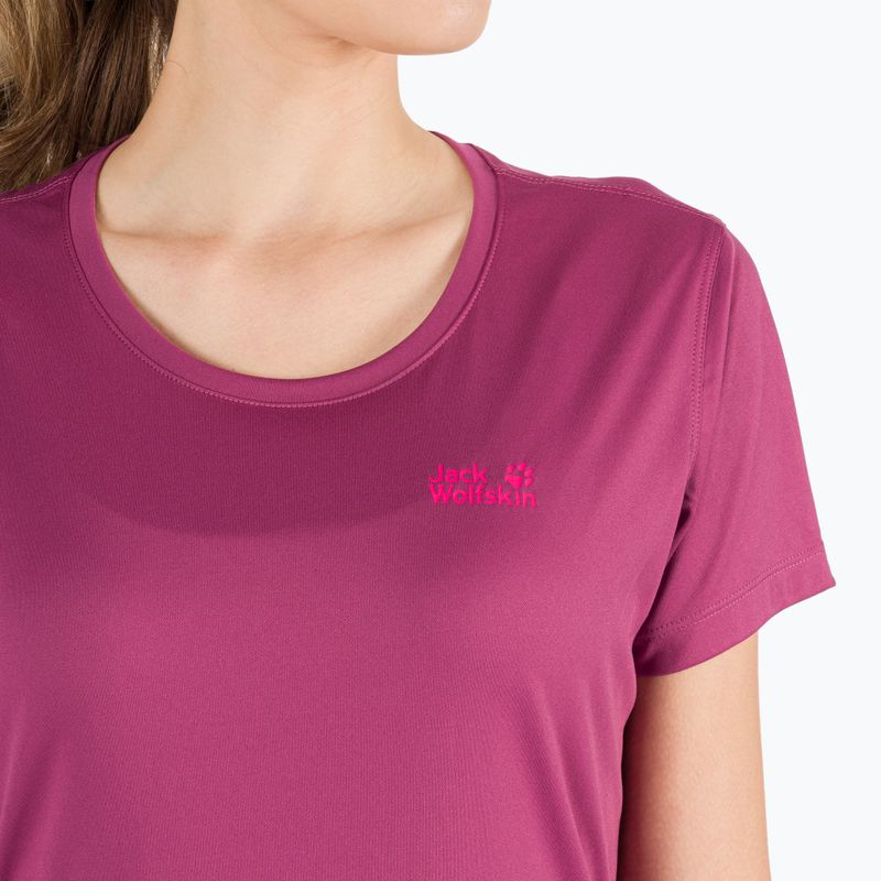 Jack Wolfskin women's trekking T-shirt Tech purple 1807121_2094 4