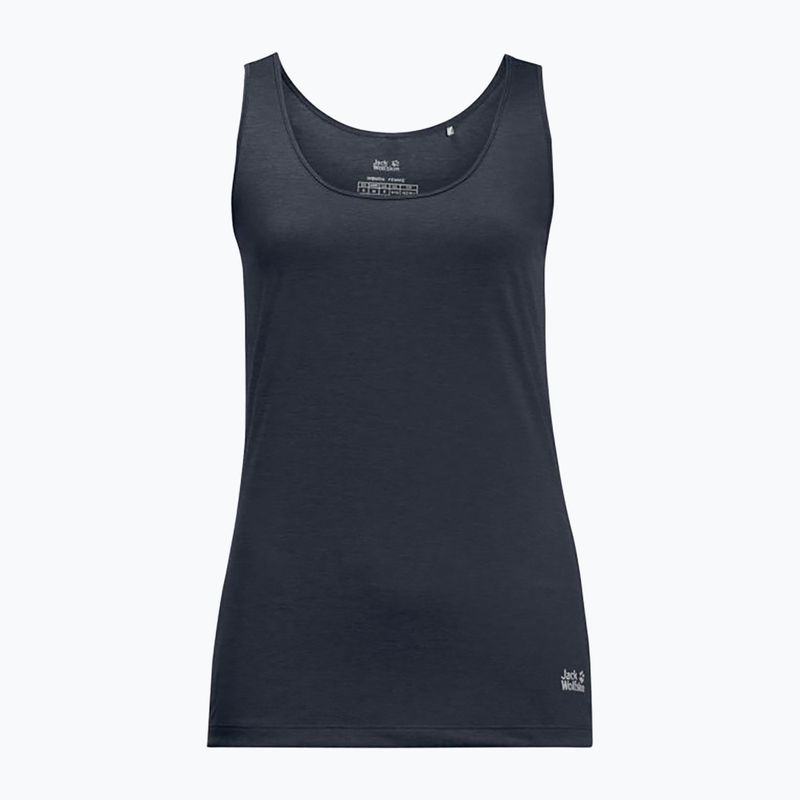 Jack Wolfskin women's trekking T-shirt Pack & Go Tank navy blue 1807282_1010 5
