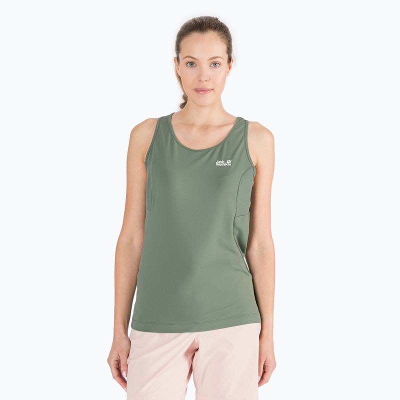 Jack Wolfskin women's trekking t-shirt Narrows Tank green 1808571_4311