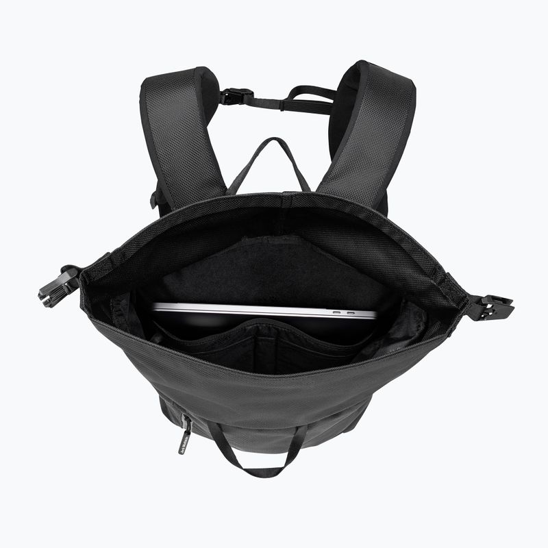 Jack Wolfskin Helsinki Rolltop 18 l ultra black city backpack 3