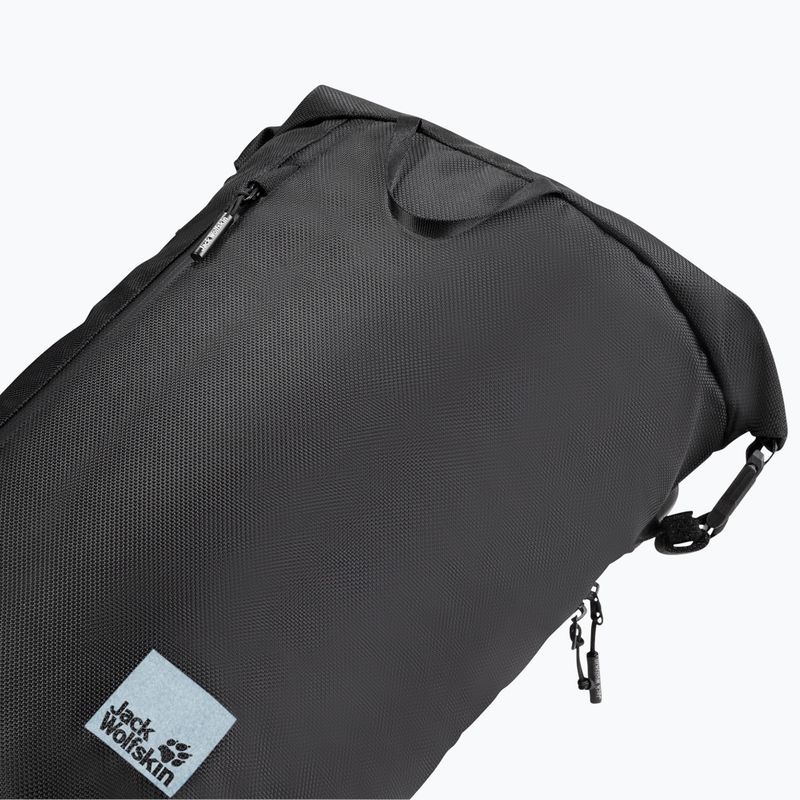 Jack Wolfskin Helsinki Rolltop 18 l ultra black city backpack 5