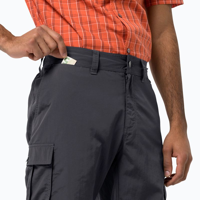 Jack Wolfskin men's trekking shorts Canyon Cargo grey 1504201_6168 4