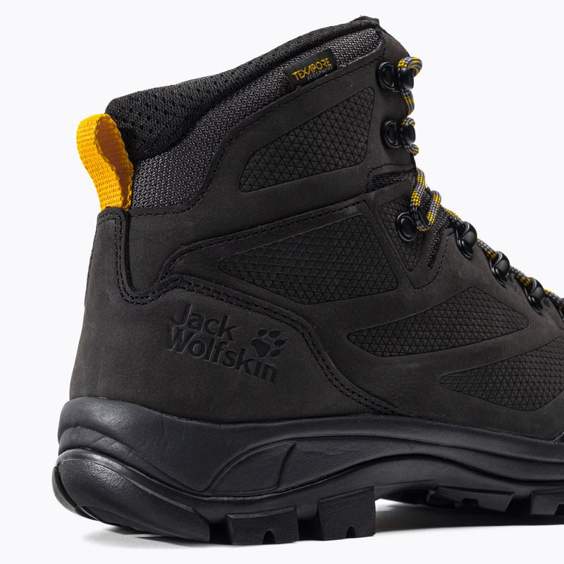 Jack Wolfskin men's trekking boots Rebellion Texapore Mid black 4051171 9