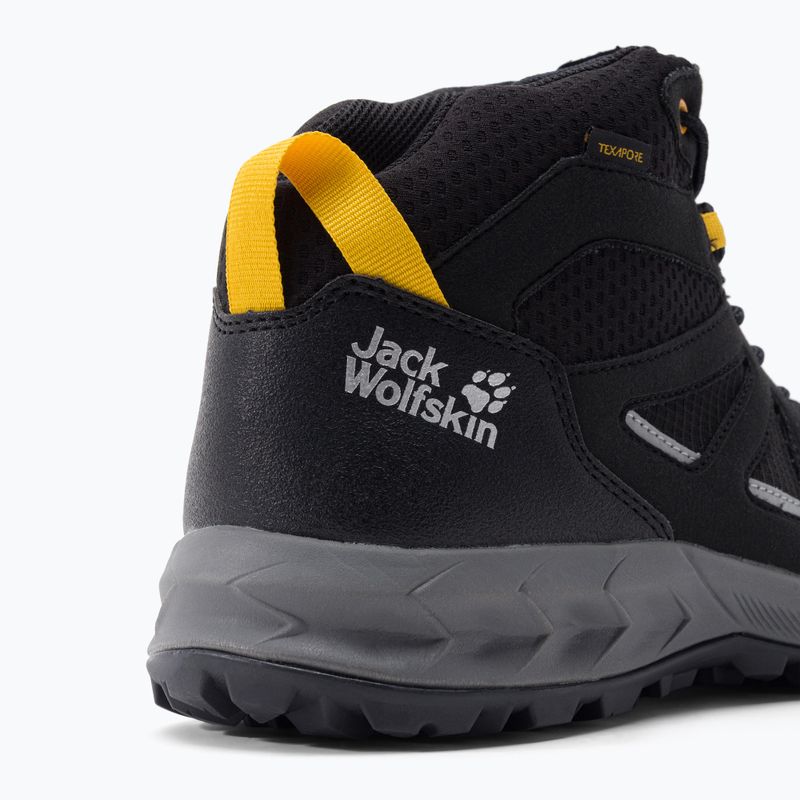 Jack Wolfskin men's trekking boots Woodland 2 Texapore Mid black 4051261_6055 7
