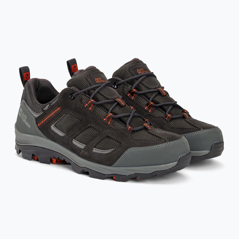 Jack Wolfskin men's trekking boots Vojo 3 Texapore Low grey/orange 4