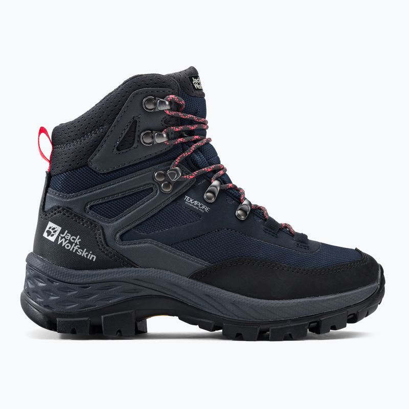 Jack Wolfskin women's trekking boots Rebellion Guide Texapore Mid black-blue 4053801 2