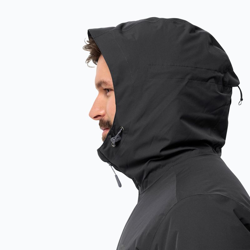 Jack Wolfskin men's rain jacket Wisper Ins black 4