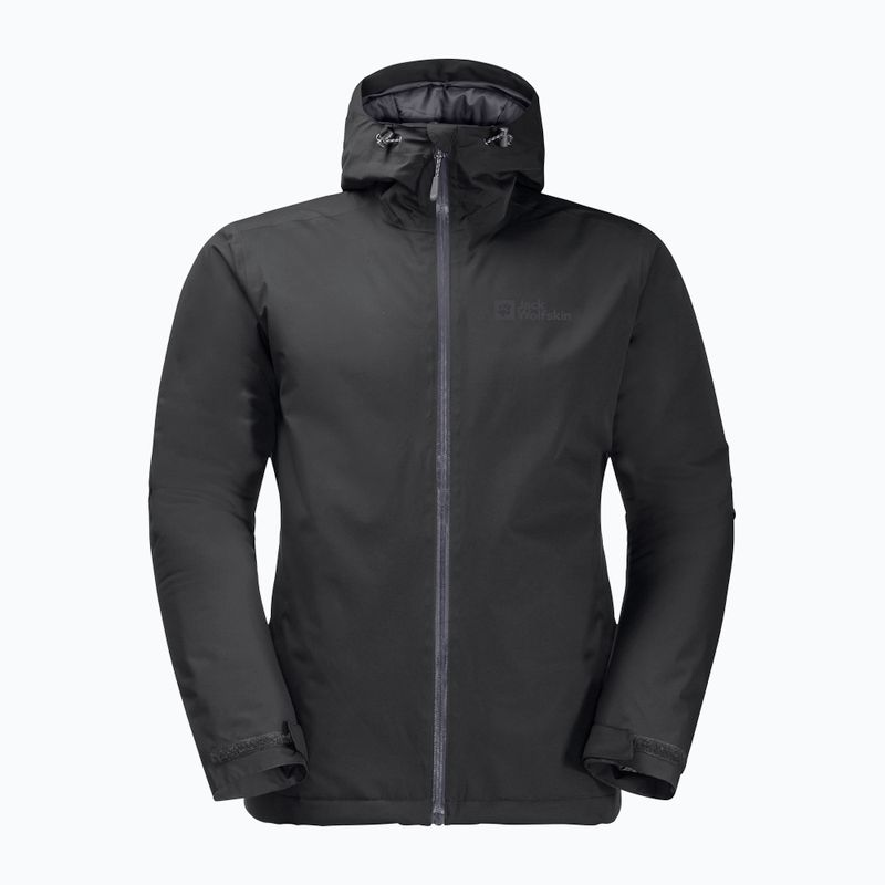 Jack Wolfskin men's rain jacket Wisper Ins black 7