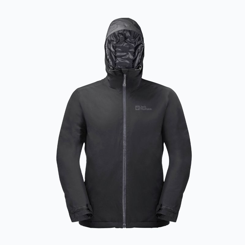 Jack Wolfskin men's rain jacket Wisper Ins black 8
