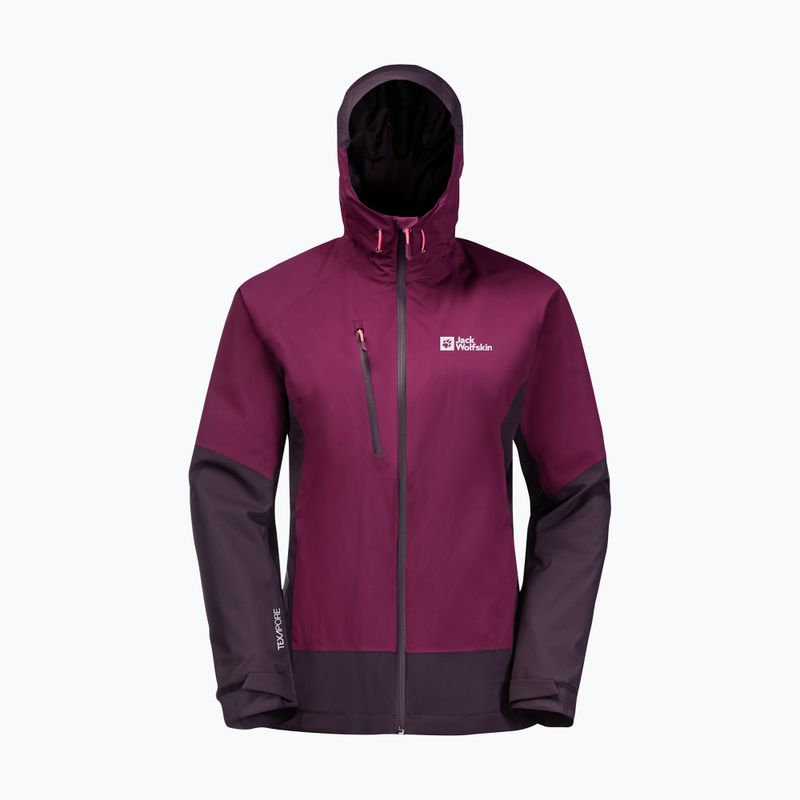 Jack Wolfskin Eagle Peak women's rain jacket purple 1113004_1014 7