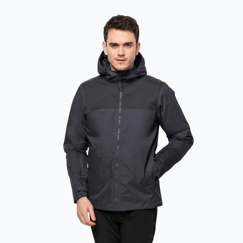 Jack Wolfskin men's winter jacket Jasper Ins grey 1114321_6230