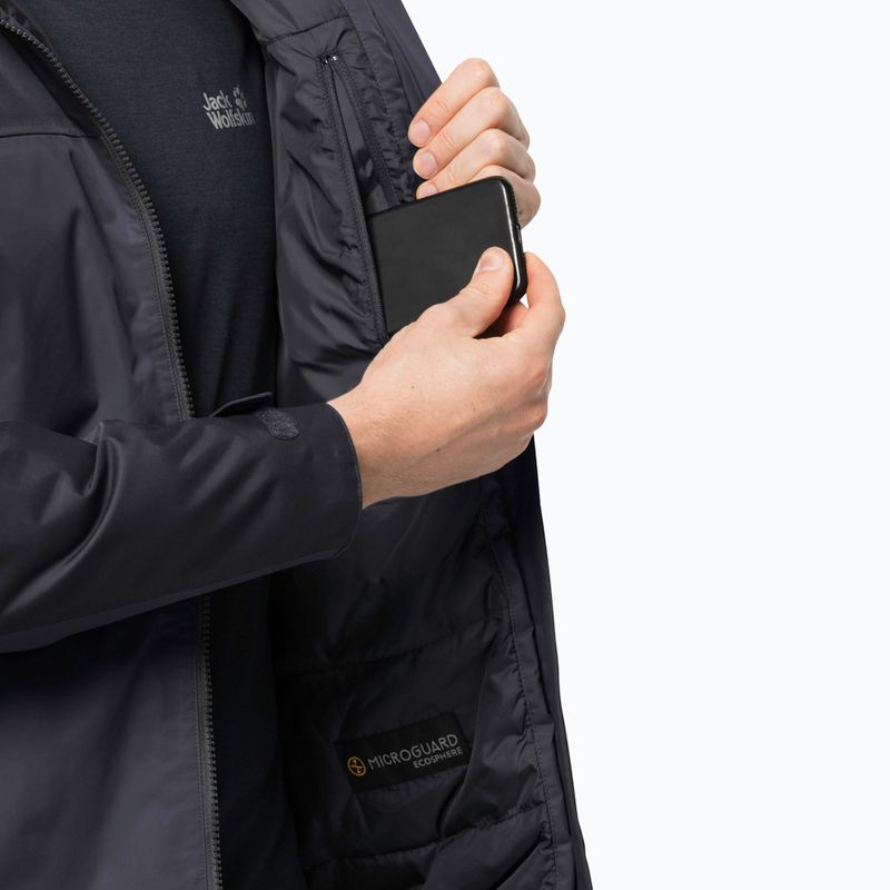 Jack Wolfskin men's winter jacket Jasper Ins grey 1114321_6230 4