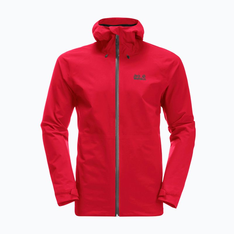 Jack Wolfskin men's Highest Peak rain jacket red 1115131_2206 8