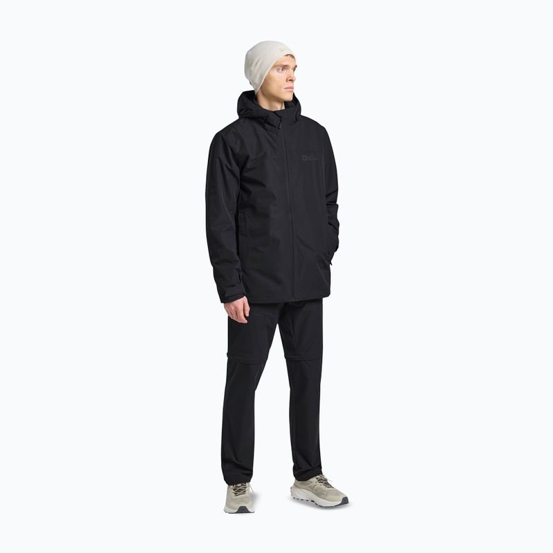 Men's 3in1 jacket Jack Wolfskin Taubenberg 3In1 black 2
