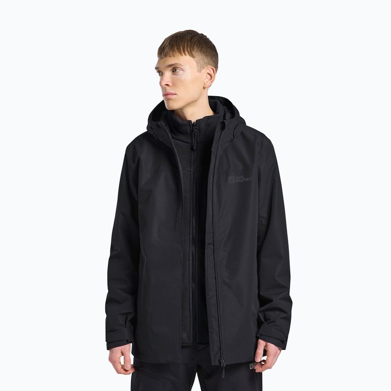 Men's 3-in-1 Jacket Jack Wolfskin Taubenberg 3In1 black 4